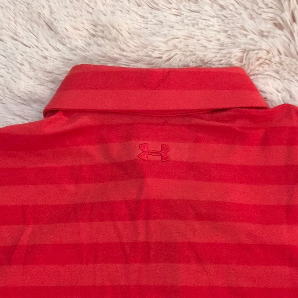 Under Armour ‘Loose Fit’ HeatGear Striped Polo. - Picture 4 of 8